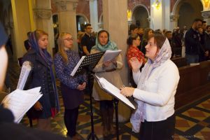 Der Chor der Kathedrale zum Hl. Nikolaus in Wien